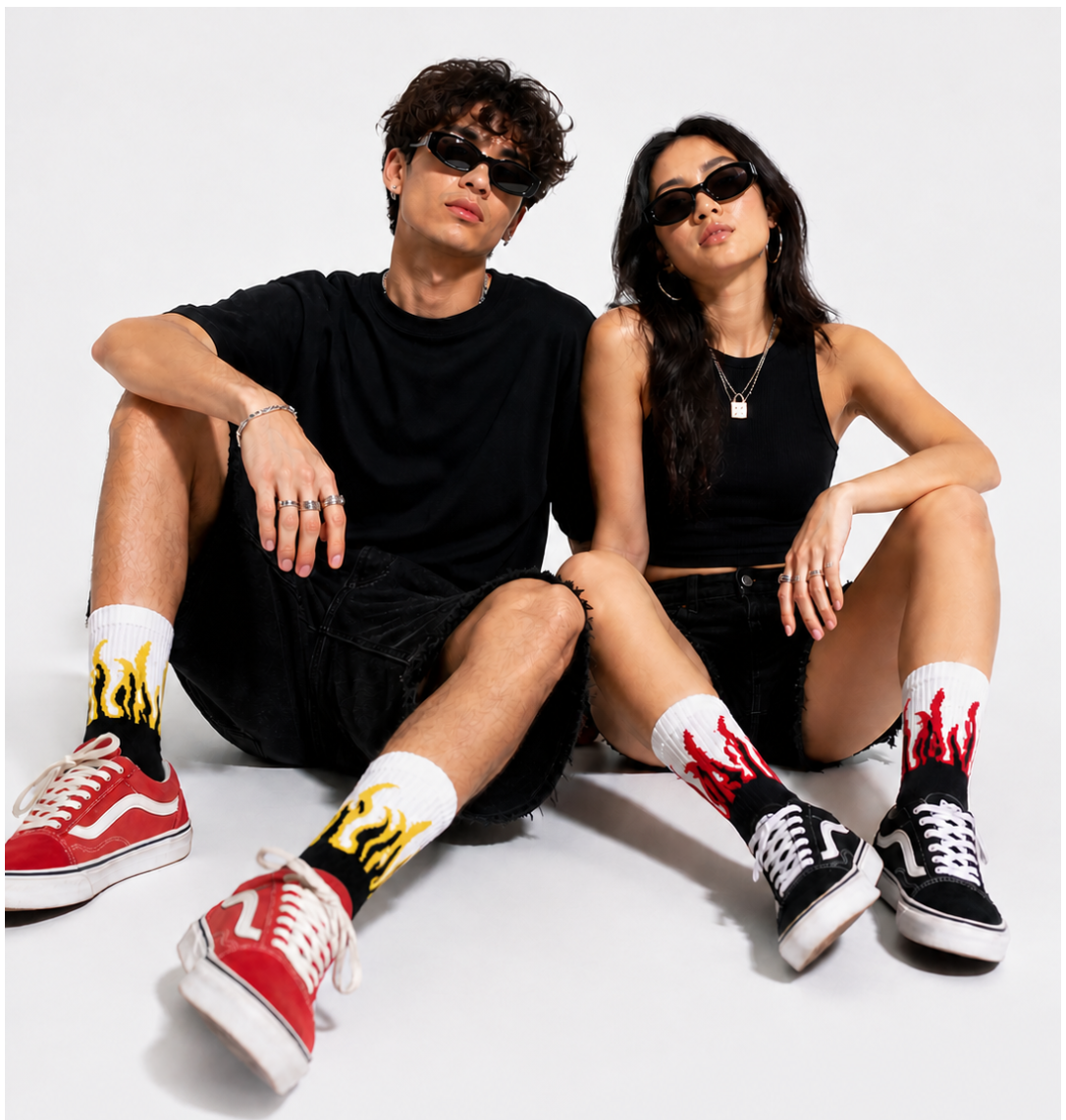 Fire Socks  Pack of 6
